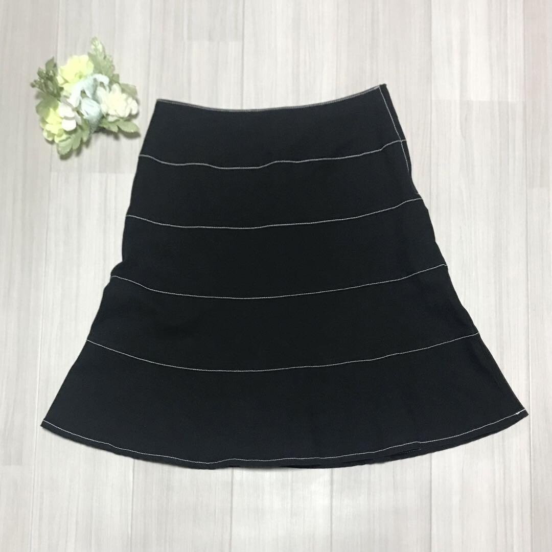 MUSEE D'UJI ひざ丈 フレアスカート サイズ40(L相当) b0164拍卖