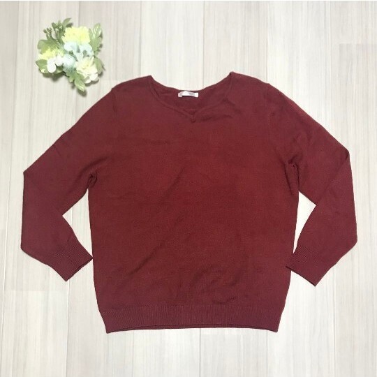 sweet fleur レディース 長袖ニット サイズLL バスト93〜101cm 身長154〜162cm b0266拍卖