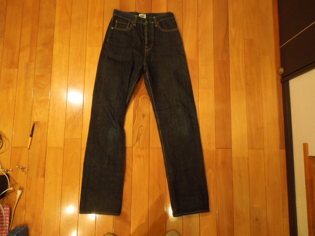 BIG JHON ビッグジョン デニム ジーンズ モデルLH112H セルビッチ 赤耳 ボタンフライ チェーンステッチ W28インチ拍卖