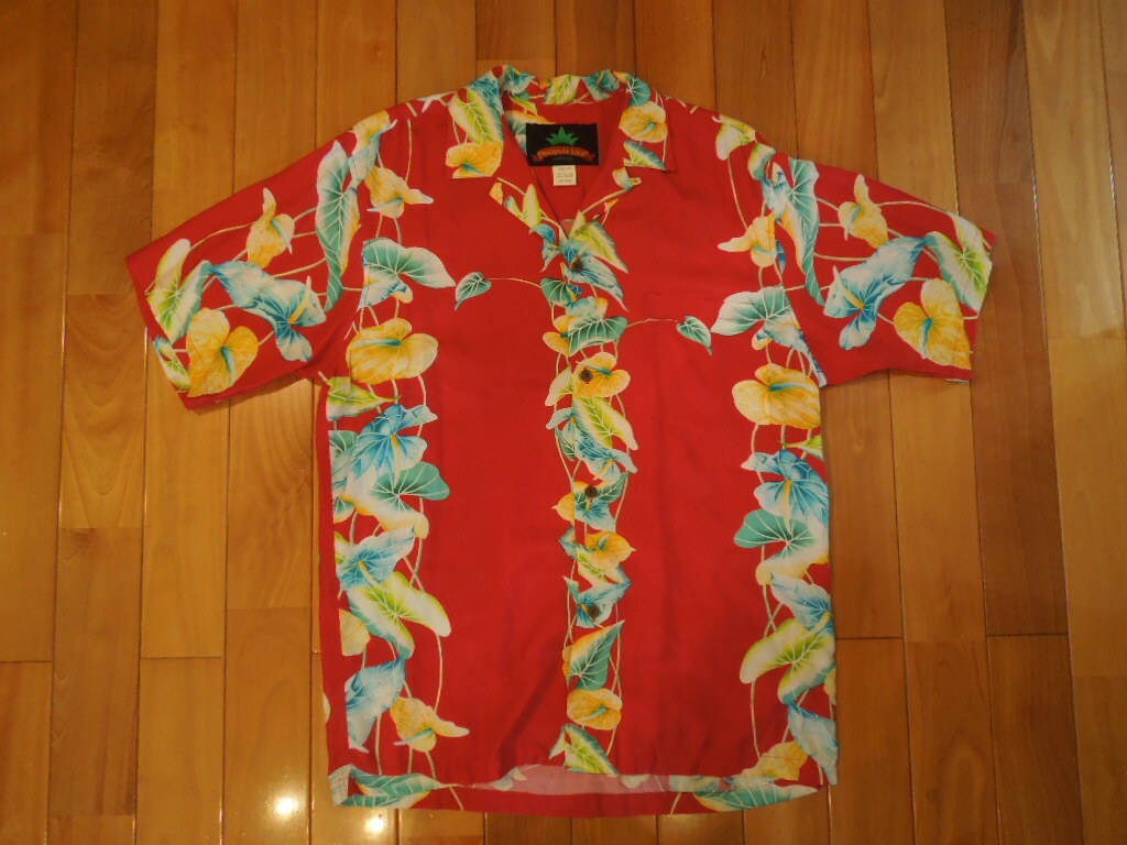 Pineapple Juice パイナップルジュース 80'sヴィンテージ 黒タグ 旧タグ アロハシャツ MADE IN HAWAII Mサイズ拍卖