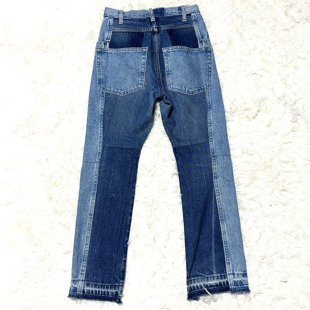 SEVEN BY SEVEN 再構築デニム サイズS セブンバイセブン ジーンズ拍卖