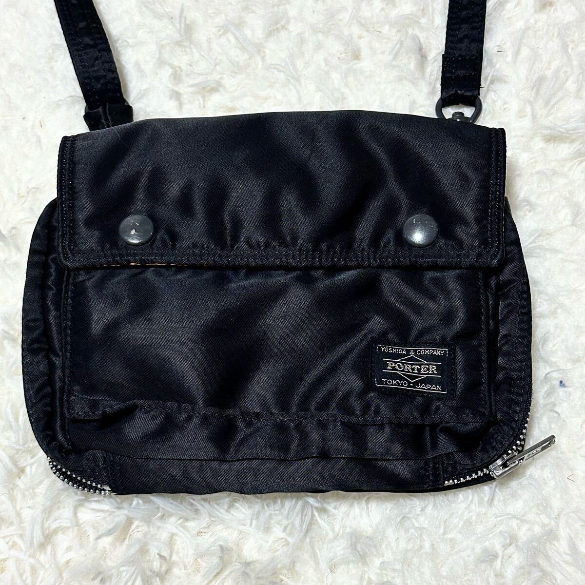 PORTER タンカー ショルダーバッグ 黒 ポーター ブラック TANKER 吉田カバン拍卖