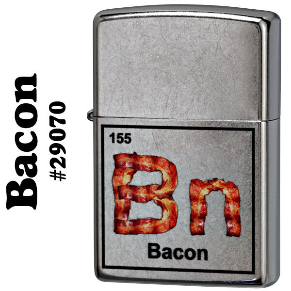 zippo(ジッポーライター)Bacon Element #29070 Street Chrome【ネコポス対応可】拍卖