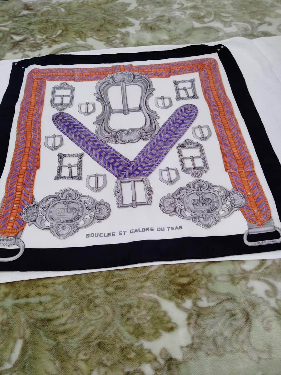 HERMES エルメス・ シルク スカーフ ・未使用・自宅保存品 #2拍卖