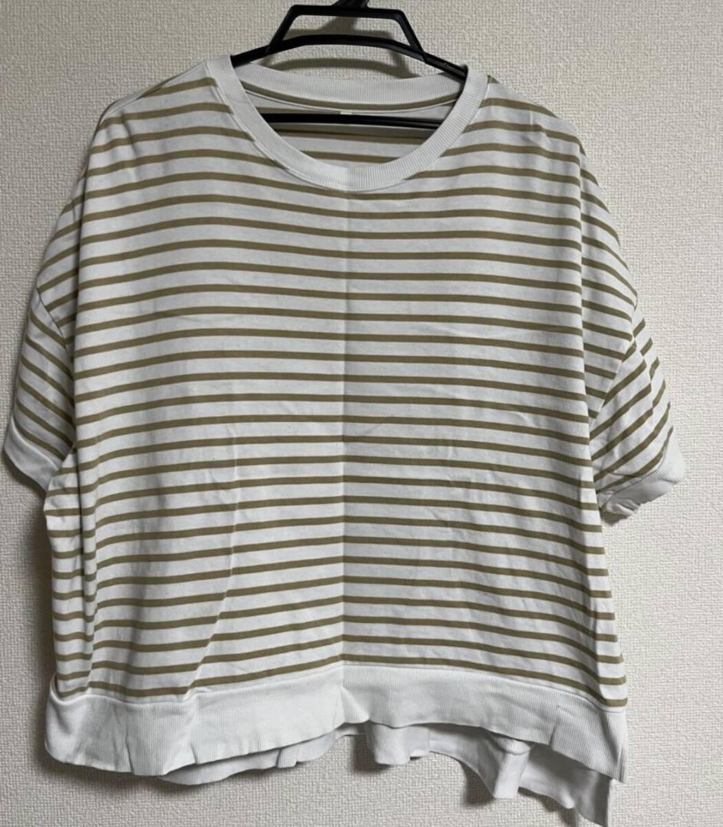 半袖 黄色 ボーダー s 送料無料拍卖