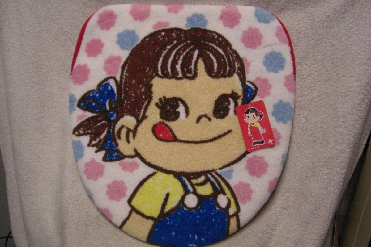 ◆新品 長期保管品 バンダイ BANDAI 不二家 ミルキー ペコちゃん トイレ蓋カバー 希少品 インテリア 飾り拍卖