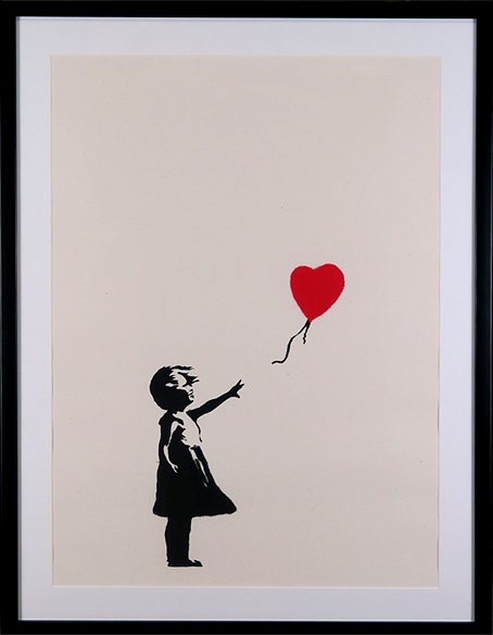 バンクシー(Girl with Balloon)WCP版スクリーンプリント 真作保証 Acre拍卖