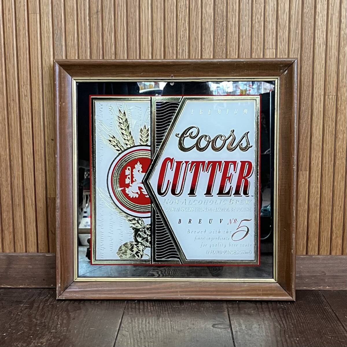 ★希少★アメリカ パブミラー Coors CUTTER クアーズカッター ビール 壁掛け インテリア ガレージ 世田谷 USA ビンテージ アメリカン雑貨拍卖