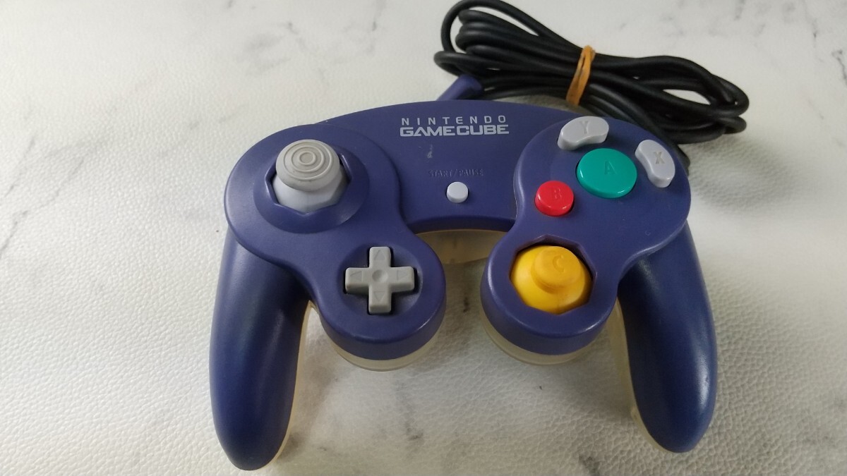 S2424 Nintendo GAME CUBE DOL-003 純正コントローラー GC/ニンテンドー/任天堂/ゲームキューブ 簡易動作確認OK 現状品 拍卖