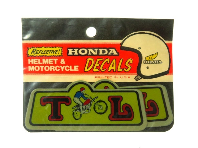 〇'70s ホンダ TL デカール NOS 2枚 ビンテージ USA製拍卖