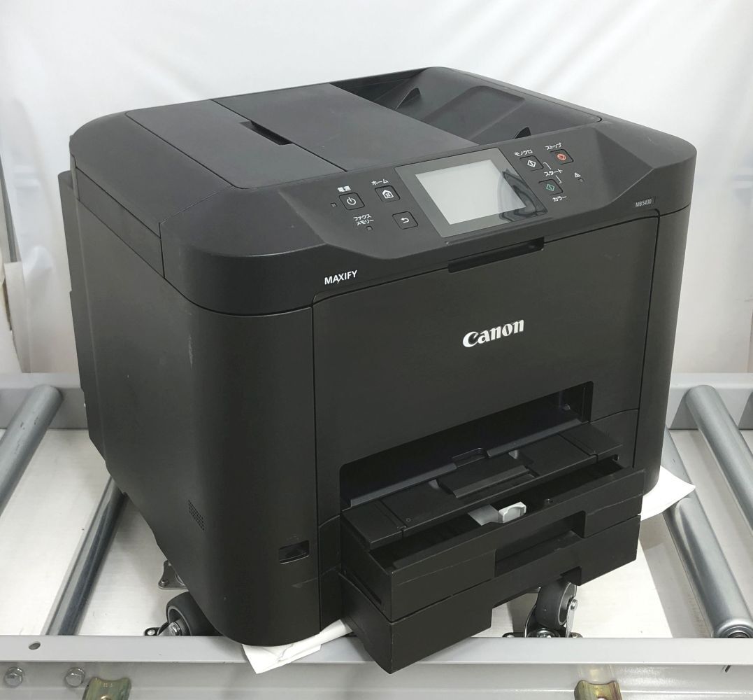★見切り★Canon A4インクジェットプリンター 複合機 MAXIFY MB5430ジャンク 中古インク付き パーツ 部品取り 修理【H25041602】拍卖