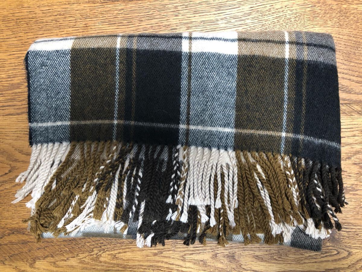 チェック ウール 大判 ストール 膝掛け拍卖