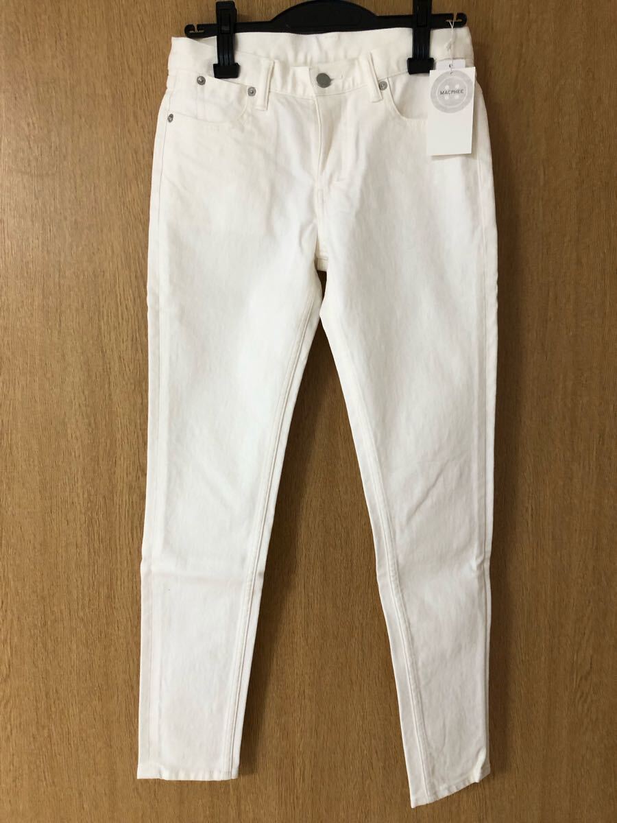 新品 トゥモローランド マカフィー 白 スキニーパンツ ホワイト パンツ  デニムパンツ拍卖