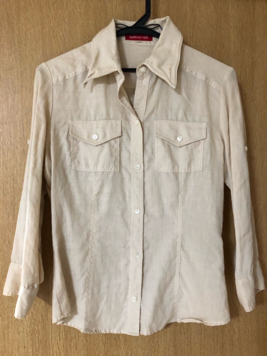 アプワイザーリッシェ リネンシャツ ベージュ 1拍卖