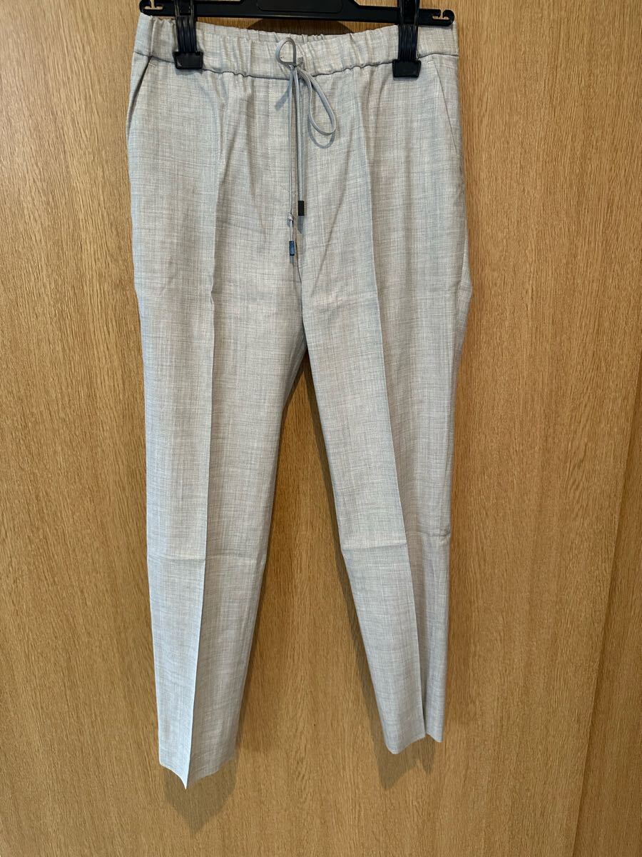 トゥモローランドコレクション イタリア製生地 REGGIANI レッジアーニ ウールパンツ 32 S ライトグレー拍卖