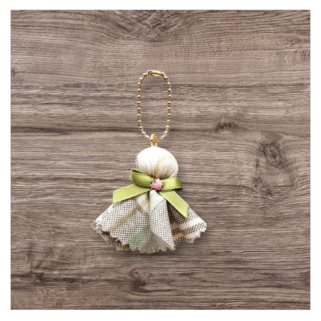 和風てるてる坊主キーホルダー ハンドメイド拍卖