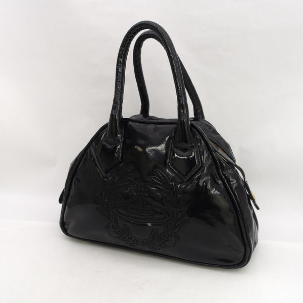 ■ ヴィヴィアンウエストウッド ヤスミン ハンドバッグ ORB刺繍 ブラック (0990014248)拍卖