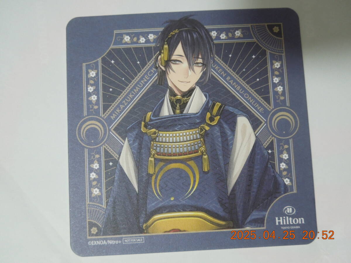 三日月宗近 コースター /「刀剣乱舞-ONLINE- ストロベリービュッフェ in ヒルトン東京お台場」/ コラボメニュー注文特典拍卖