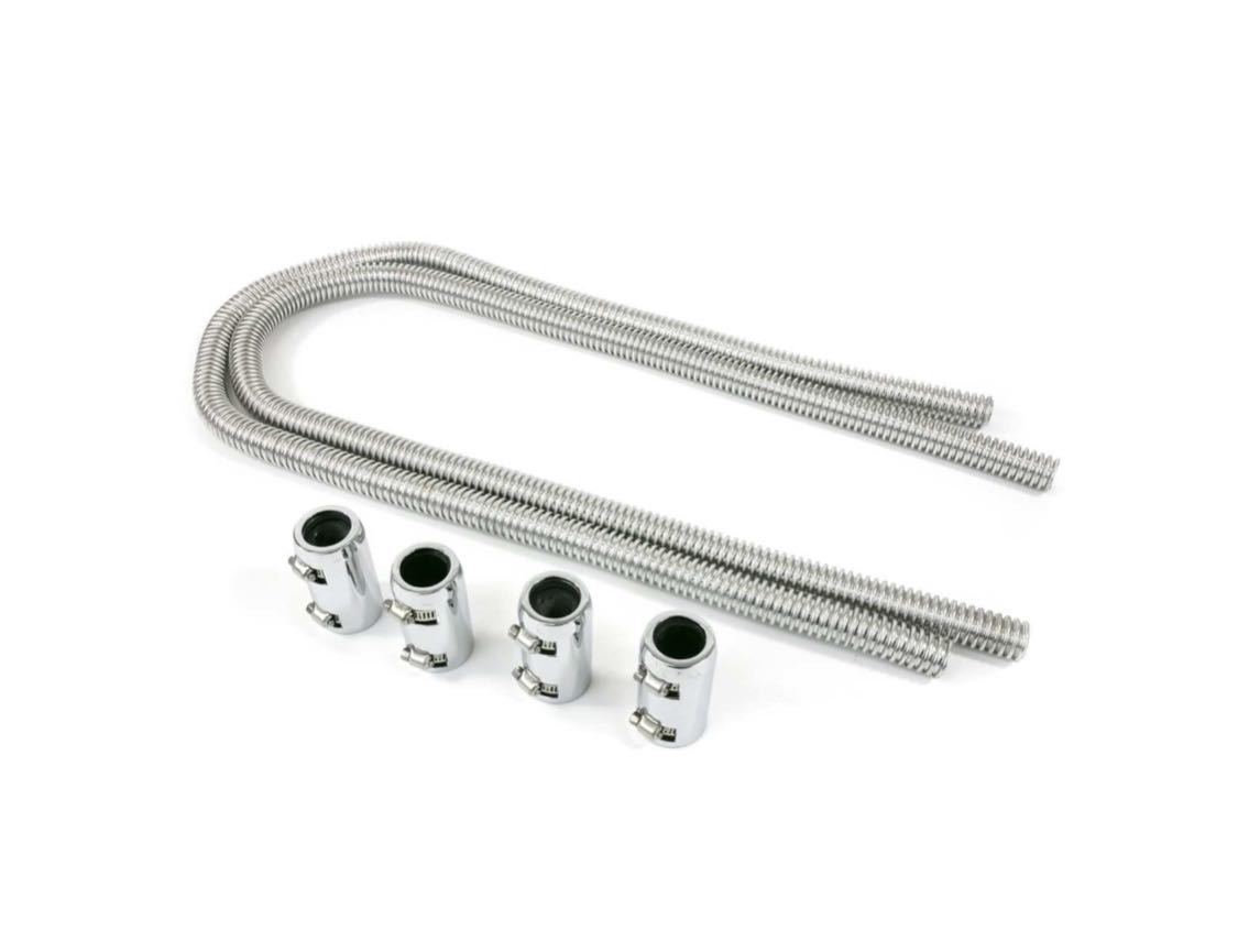 フレキシブルステンレスヒーターホース 44インチ インパラ ベルエア カプリス カマロ シボレー ブロアム ローライダー ホットロッド拍卖