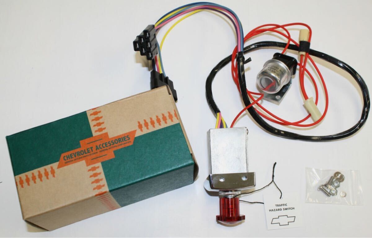 1961-62インパラ シボレー 4 WAY ハザード スイッチ新品。ハイドロ ローライダー シボレー ベルエア エルカミーノ NOS拍卖