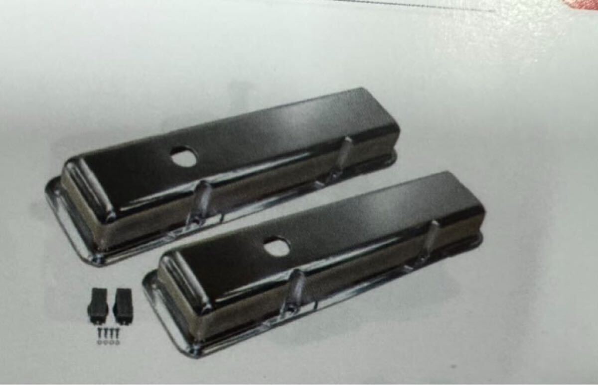 シボレースモールブロックアルミバルブカバープレーンショートポリッシュ。拍卖