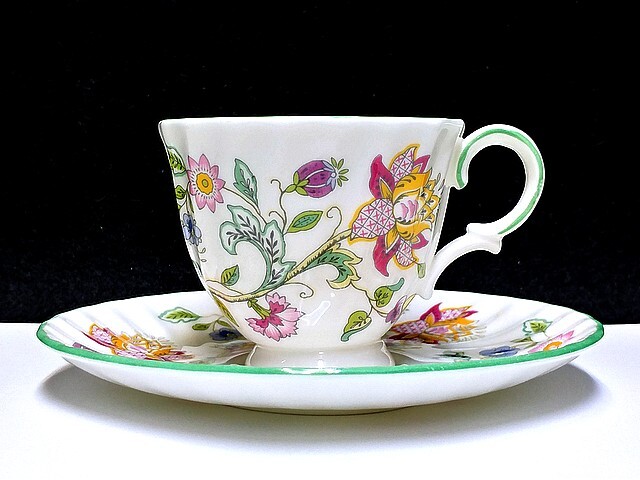 3QV売切!税無し☆ミントン★ハドンホール★デミタス★カップ&ソーサー★MINTON★HADDON HALL★英国製★現状★現品限り★1018-2拍卖