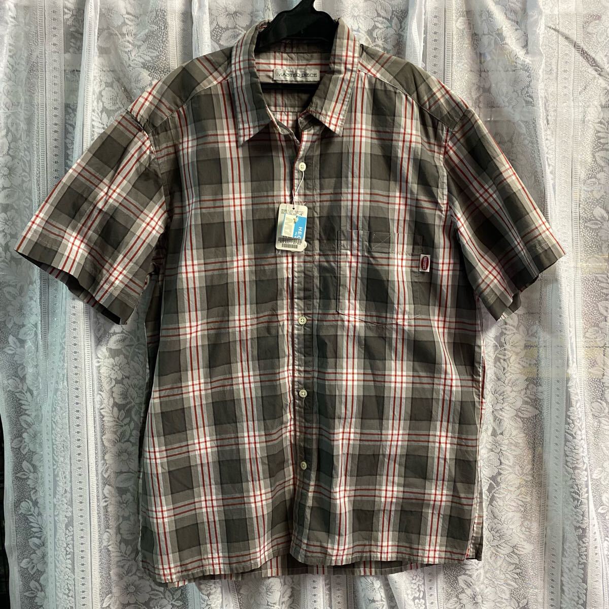 未使用 タグ付き MASTERPIECE HECTIC 半袖シャツ XL マスターピース ヘクティク拍卖
