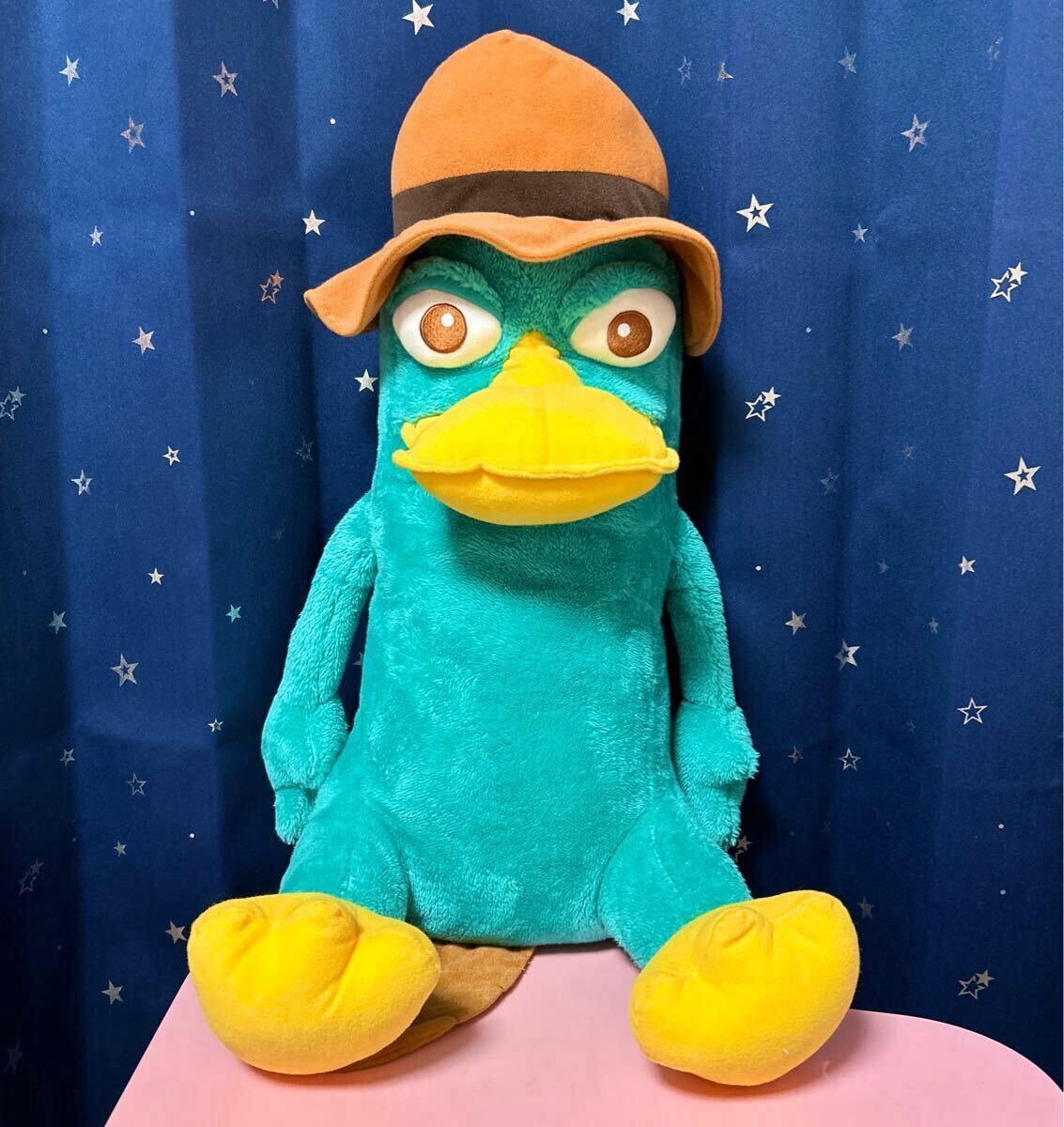 フィニアスとファーブ エージェントP マックスジャンボ ふわふわぬいぐるみ カモノハシペリー BIGぬいぐるみ拍卖