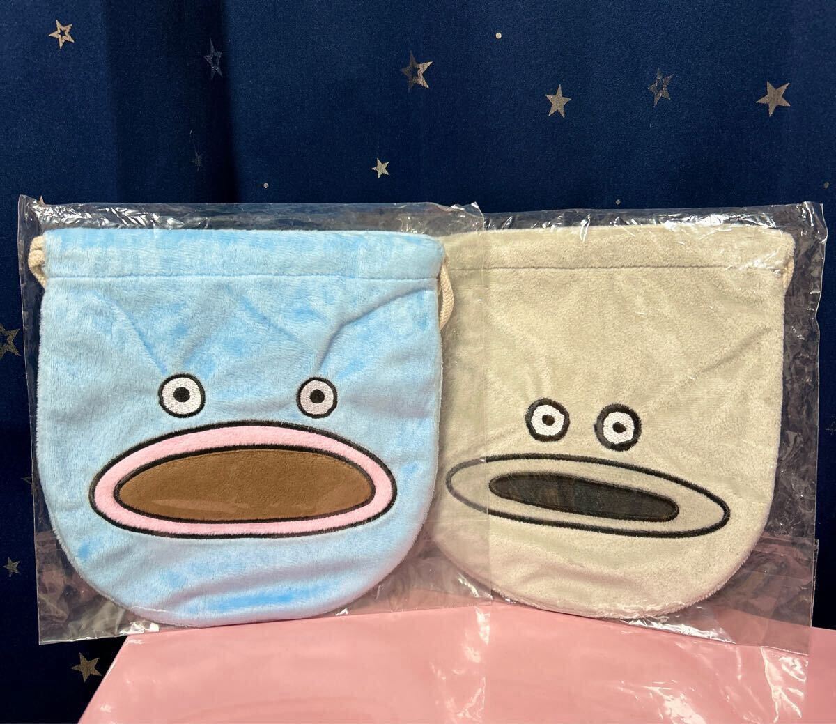 千葉ロッテマリーンズ 謎の魚 巾着ポーチ 2種セット プロ野球拍卖