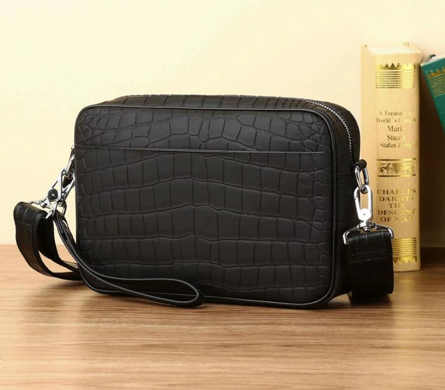 新作 クロコダイルレザー ワニ本革 2WAY ショルダーバッグ メンズ ハンドバッグ クラッチバッグ セカンドバッグ カジュアルバッグ上質拍卖