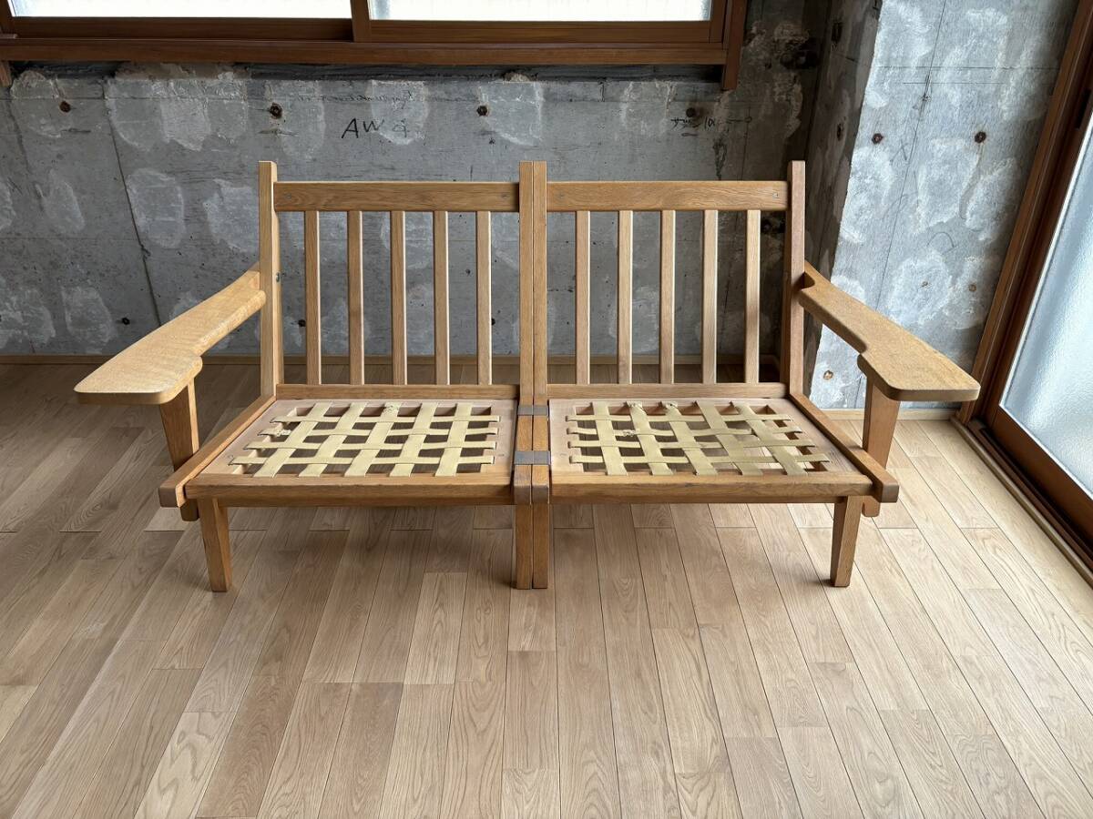 GE370 ヴィンテージ Hans J.Wegner イージーチェア ソファ / GETAMA オーク材 北欧 デンマーク製拍卖