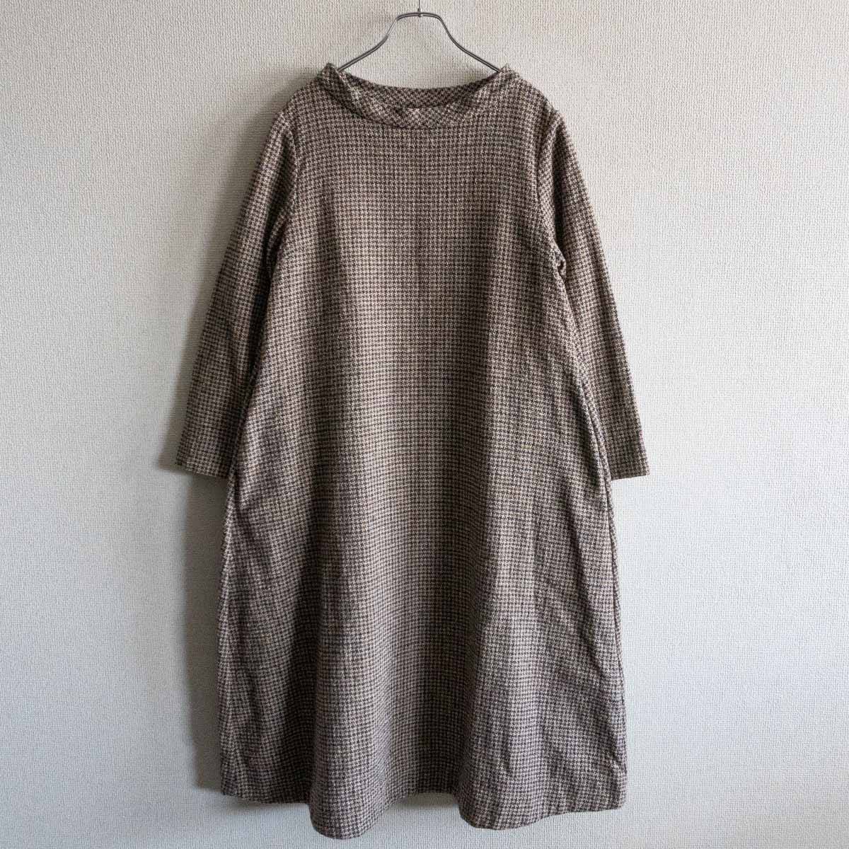 【美品】45R【コットンツイードワンピース】45rpm 25040055拍卖