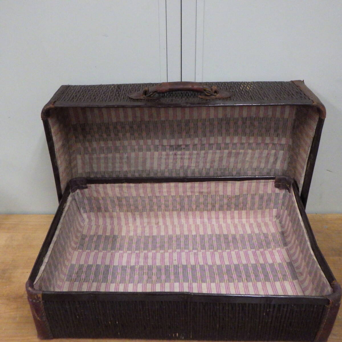 昭和 レトロ トランク 昭和レトロ 収納 竹行李? 柳行李? 籐行李? 詳細不明拍卖