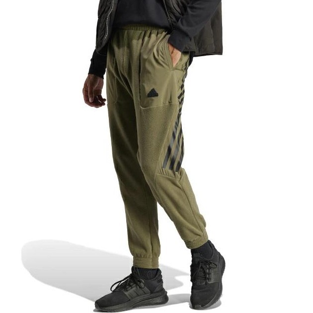 アディダス フリースパンツ 2XLサイズ 定価7370円 カーキ スリーストライプス テーパードパンツ拍卖