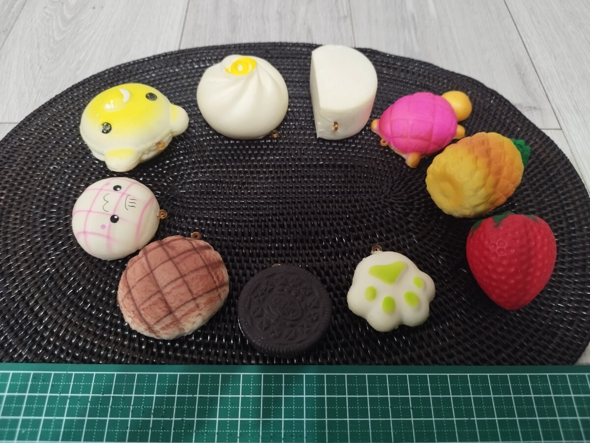 USED スクイーズ 10個 フルーツ パン クッキー くま カメ ストレス解消拍卖