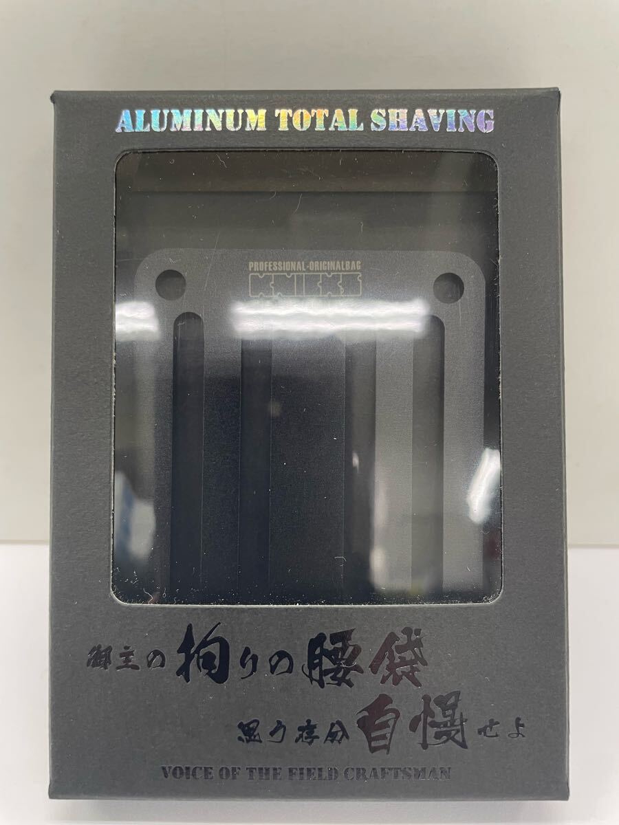 【未使用】N21 4851 ニックス 削り出しアルミベルトループ ALU-15-B 黒 ブラック おしゃれ かっこいい拍卖