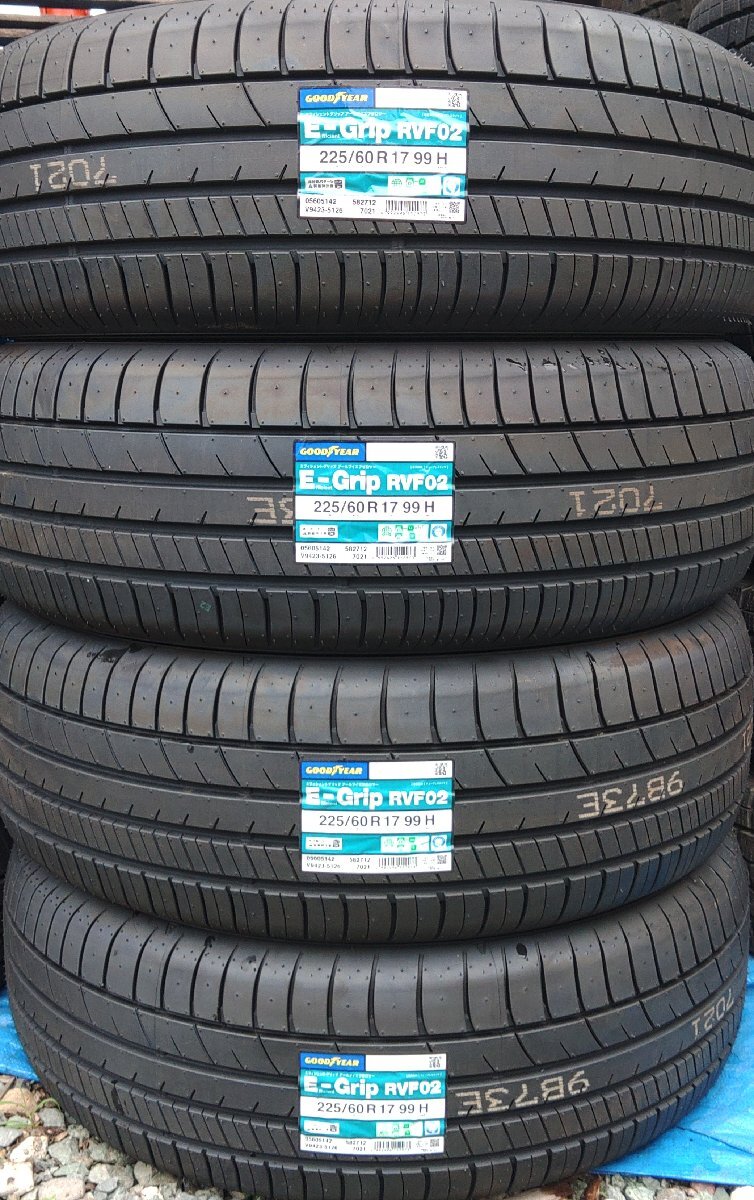 2024年製 新品 4本価格★ヤT9181■225/60R17 GOOD YEAR E-Grip RVF02 夏タイヤ★条件付送料無料★アルファード ハリアー XV CX-5拍卖