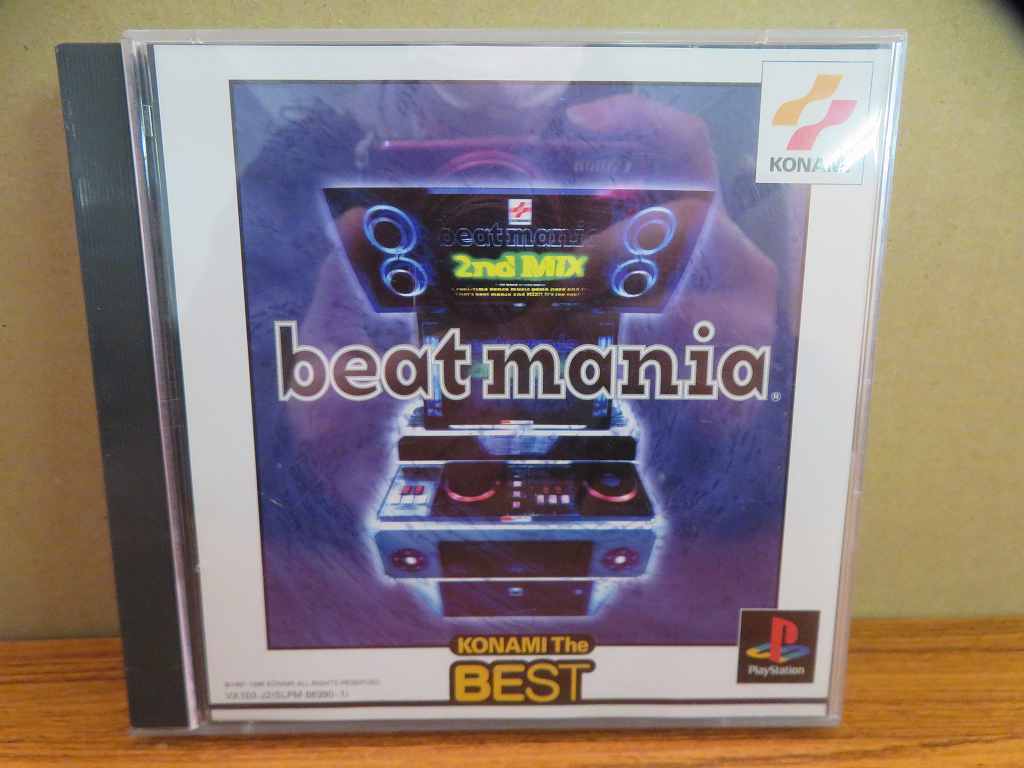 KMG4053★PS ビートマニア BEAT MANIA ベスト版 ケース説明書付 起動確認済み 研磨・クリーニング済み プレイステーション拍卖