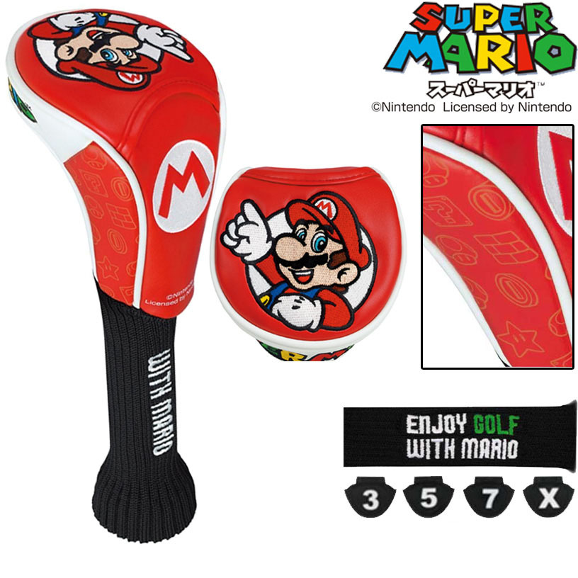 スーパーマリオ FW ヘッドカバー マリオ SMHF001 【IR】拍卖