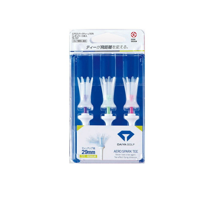 ダイヤゴルフ エアロスパークティー レギュラー クリアー TE-707 【IR】拍卖
