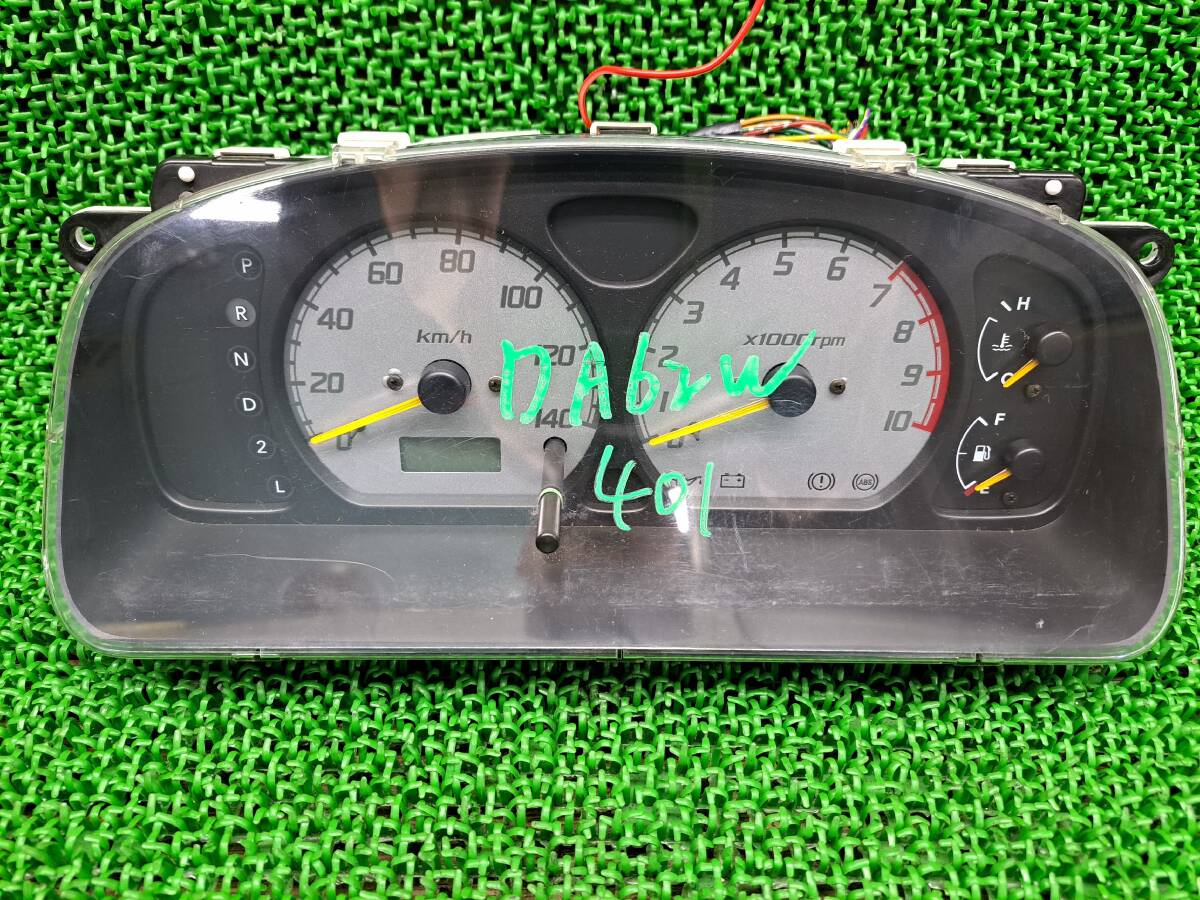 401 スズキ エブリィ エブリー DA62W 純正 スピードメーター スピードメーターパネル 速度計 走行距離不明拍卖
