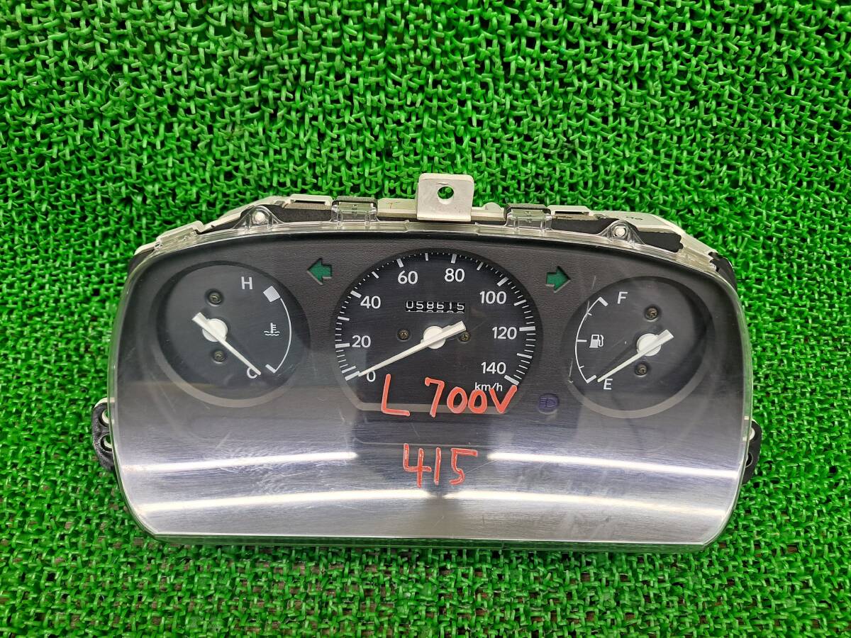 ★ 415 ダイハツ ミラ L700V 取り外し L710V L700S L710S スピードメーター スピードメーターパネル 速度計 走行58615km拍卖