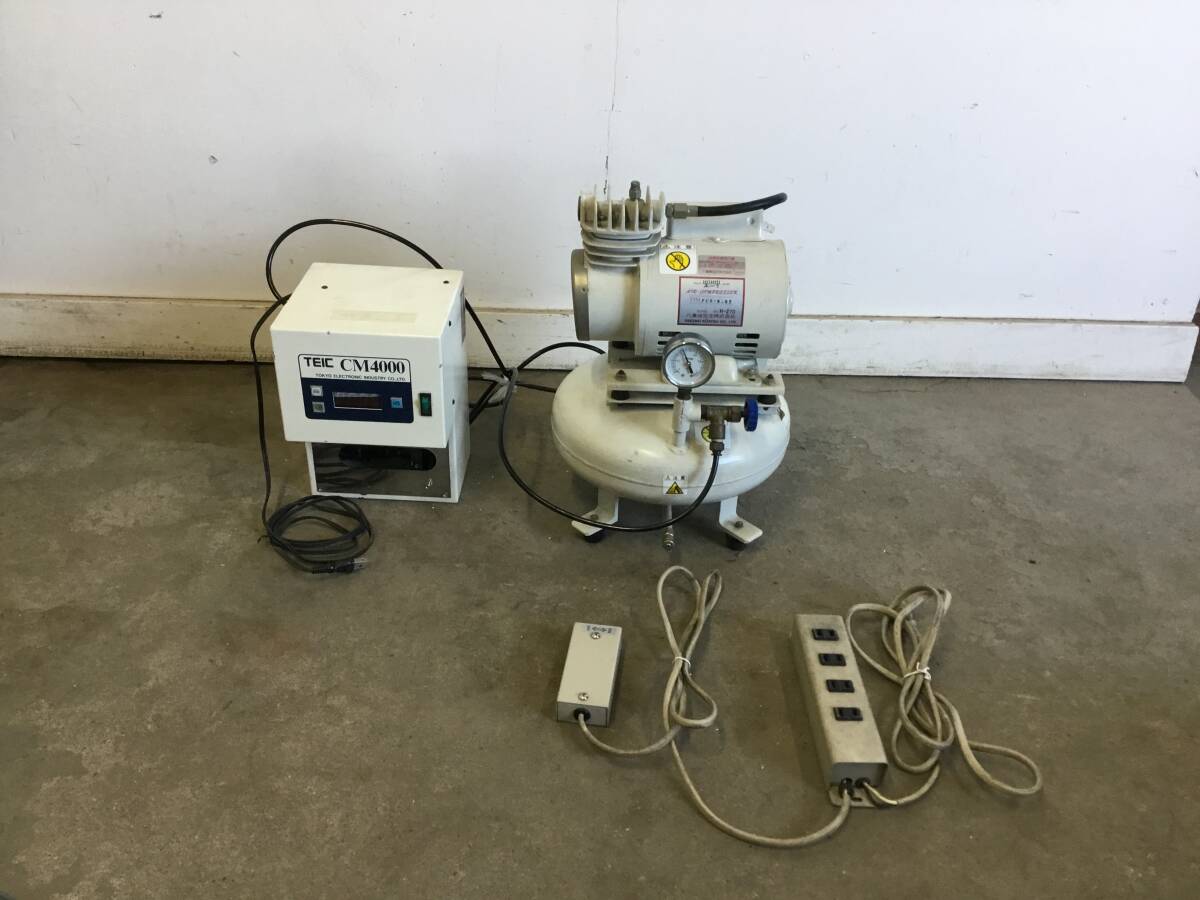 △ y 岐阜発/ エアーコンプレッサー/ タイプPC3-5.5T/ COUNT MASTER/ CM4000YA/ コンプレッサー動作確認/ 現状品/ R7.4/4 △拍卖