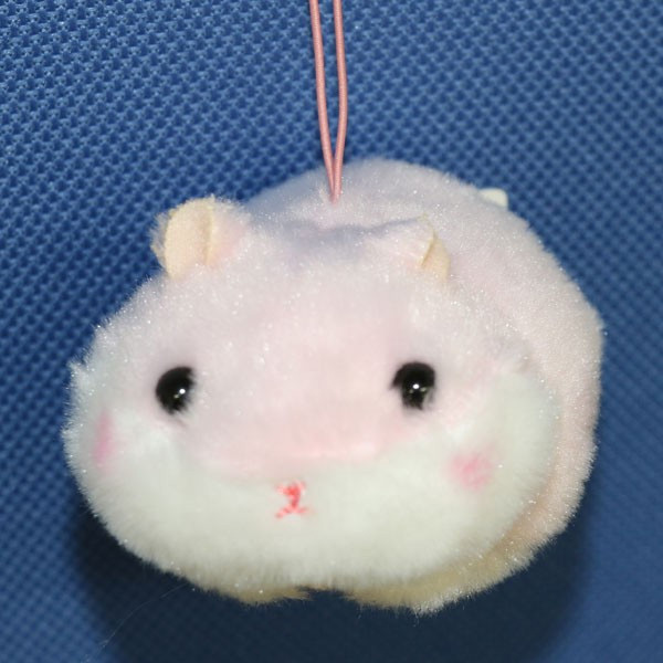 【送料無料/即決】マスコット ハムスター ころはむコロンもっちり ももちゃん ピンク 1個 カラーゴム紐付 アミューズ 715拍卖