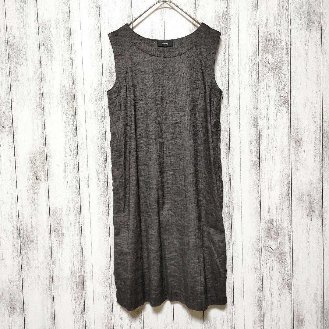 Theory セオリー (0) リネンレーヨン ノースリーブワンピース拍卖