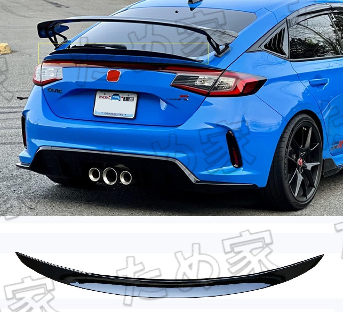 ホンダ シビックタイプR FL5 ABS製 トランクスポイラー拍卖