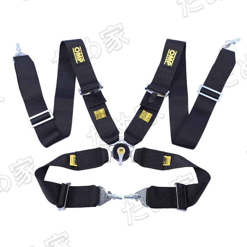 2点 3インチ◆OMP◆4点レーシングシートベルト シートベルト カーシートベルト◆ブラック◆拍卖