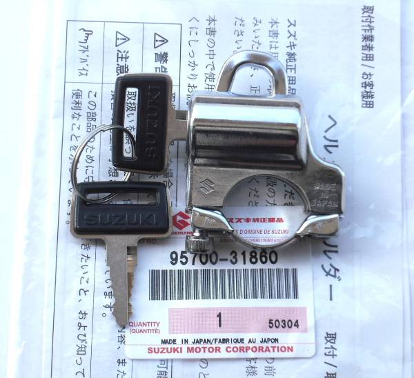 送料 無料 新品スズキ純正 チョイノリ ヘルメットホルダー① ポスト ミニ拍卖