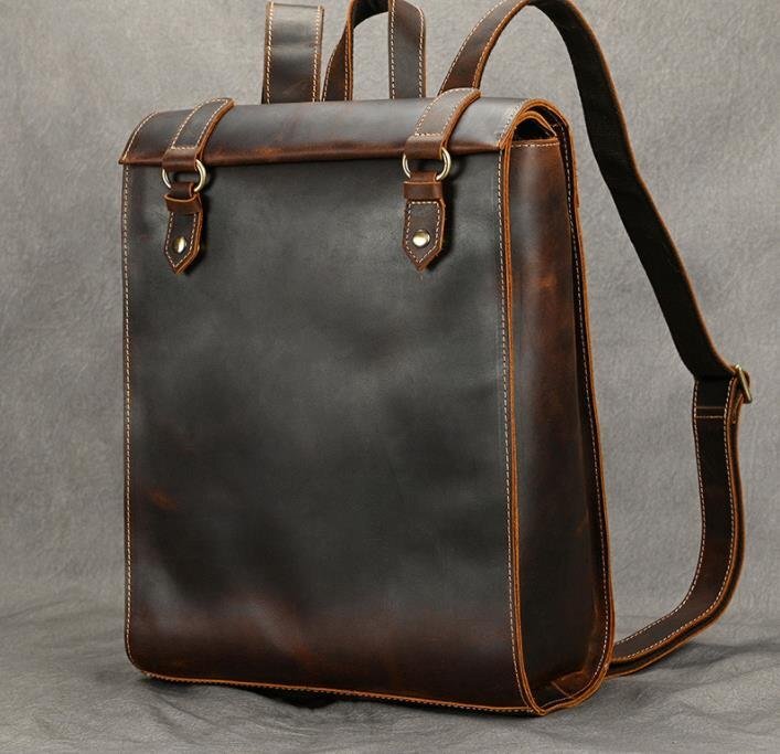 新入荷☆ ヌメ革リュックサック ハンドメイド ショルダーバッグ 斜めがけ ハンドメイドリュックバッグ 本革拍卖