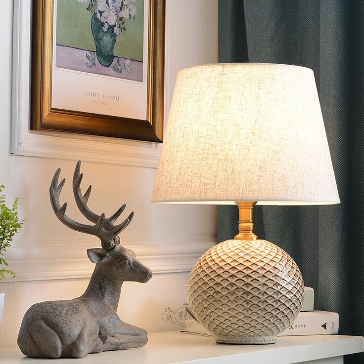 人気美品★新品★照明スタンドライト テーブルランプ デスクライト 陶器卓上ステンド拍卖